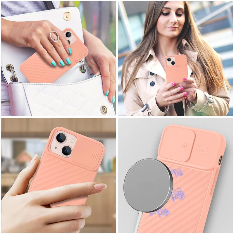 Cadorabo Hülle kompatibel mit Apple iPhone 13 Schutzhülle aus flexiblem TPU Silikon und mit Kameraschutz