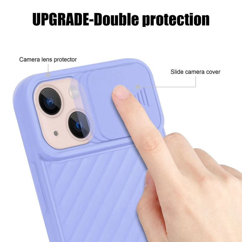 Cadorabo Hülle kompatibel mit Apple iPhone 13 Schutzhülle aus flexiblem TPU Silikon und mit Kameraschutz