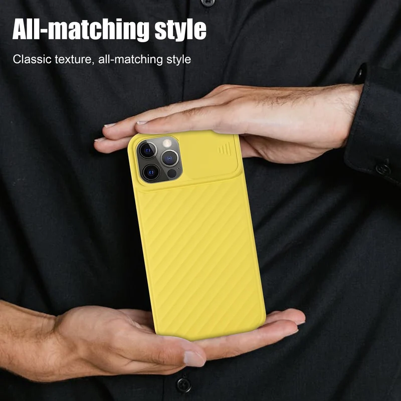 Cadorabo Hülle kompatibel mit Apple iPhone 12 PRO MAX Schutzhülle aus flexiblem TPU Silikon und mit Kameraschutz