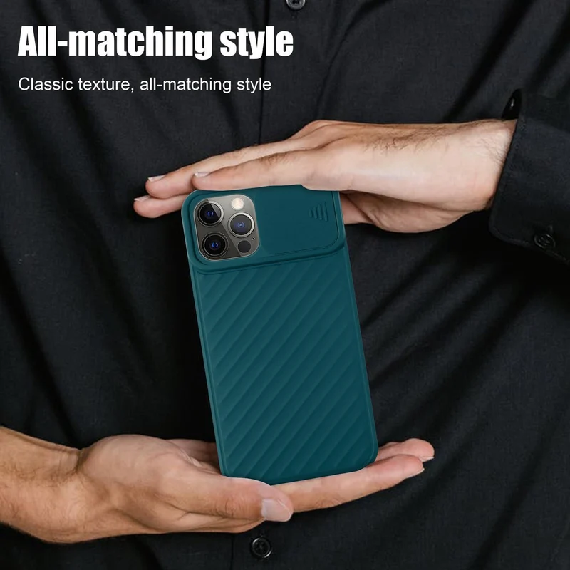 Cadorabo Hülle kompatibel mit Apple iPhone 12 PRO MAX Schutzhülle aus flexiblem TPU Silikon und mit Kameraschutz