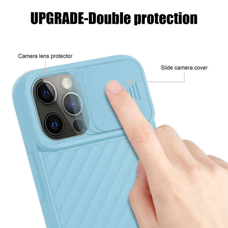 Cadorabo Hülle kompatibel mit Apple iPhone 12 PRO MAX Schutzhülle aus flexiblem TPU Silikon und mit Kameraschutz