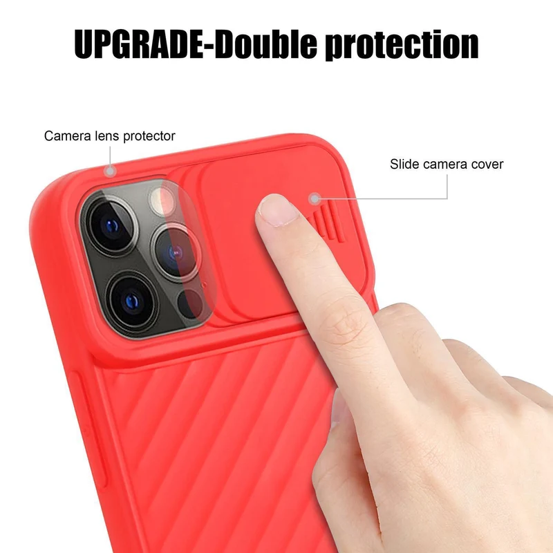 Cadorabo Hülle kompatibel mit Apple iPhone 12 PRO MAX Schutzhülle aus flexiblem TPU Silikon und mit Kameraschutz