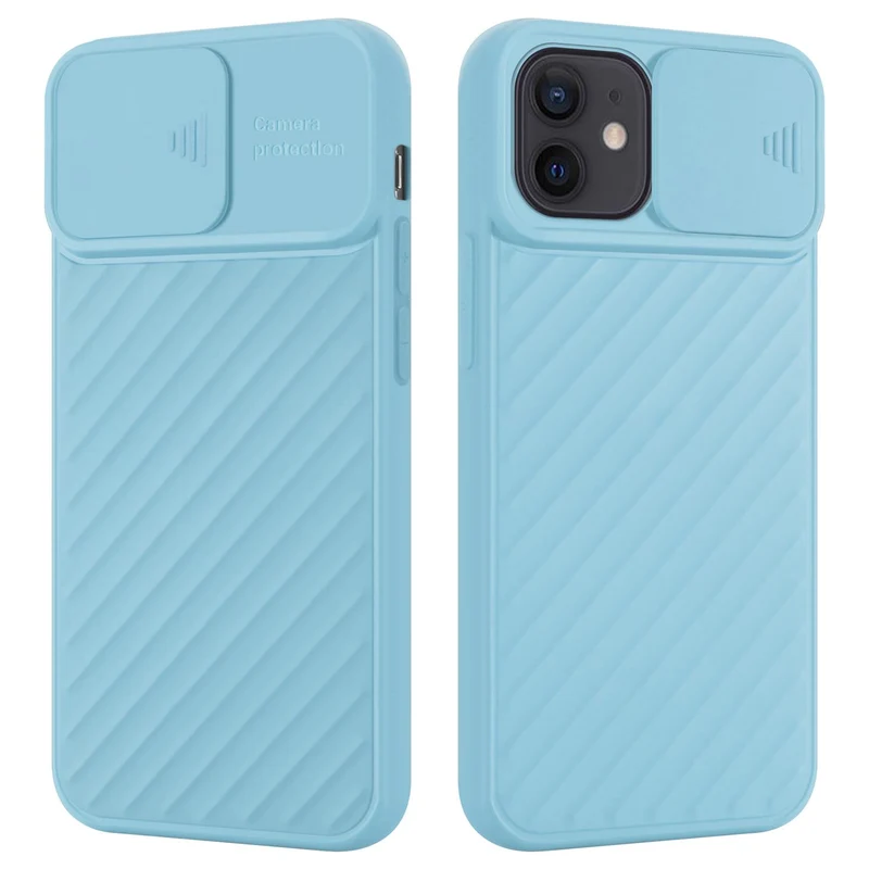 Cadorabo Hülle kompatibel mit Apple iPhone 12 MINI Schutzhülle aus flexiblem TPU Silikon und mit Kameraschutz