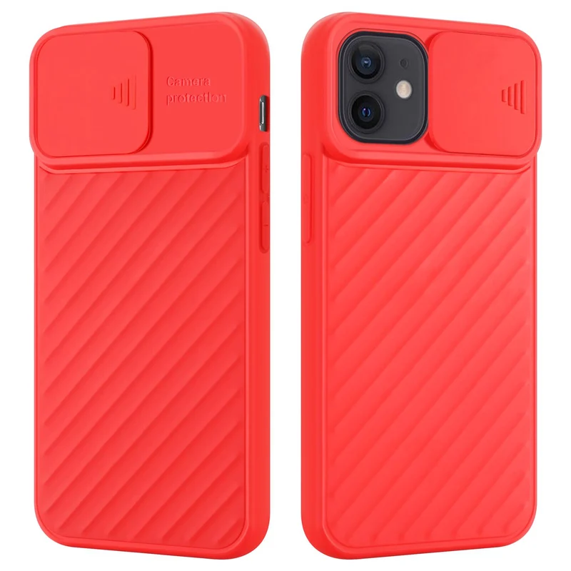 Cadorabo Hülle kompatibel mit Apple iPhone 12 MINI Schutzhülle aus flexiblem TPU Silikon und mit Kameraschutz