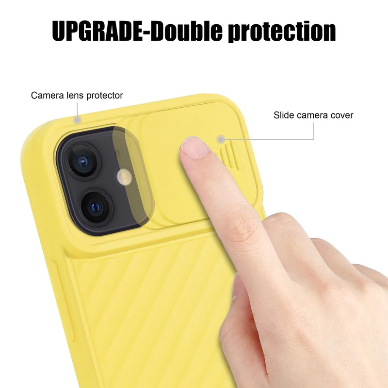 Cadorabo Hülle kompatibel mit Apple iPhone 12 MINI Schutzhülle aus flexiblem TPU Silikon und mit Kameraschutz