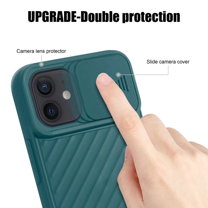 Cadorabo Hülle kompatibel mit Apple iPhone 12 MINI Schutzhülle aus flexiblem TPU Silikon und mit Kameraschutz