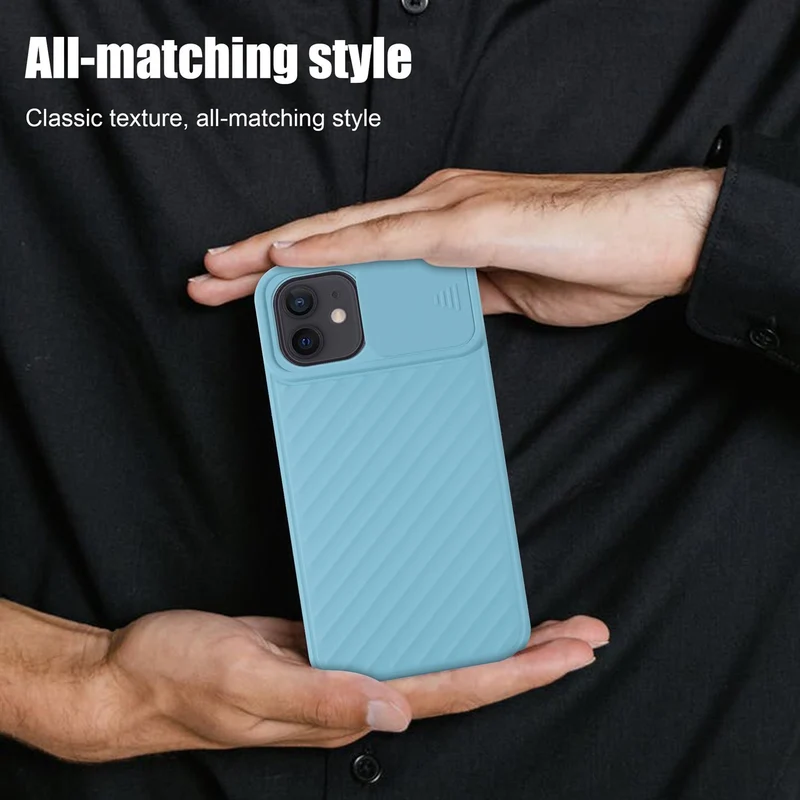 Cadorabo Hülle kompatibel mit Apple iPhone 12 MINI Schutzhülle aus flexiblem TPU Silikon und mit Kameraschutz
