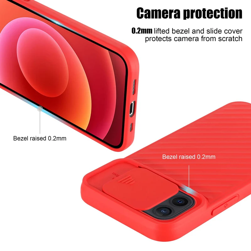 Cadorabo Hülle kompatibel mit Apple iPhone 12 MINI Schutzhülle aus flexiblem TPU Silikon und mit Kameraschutz