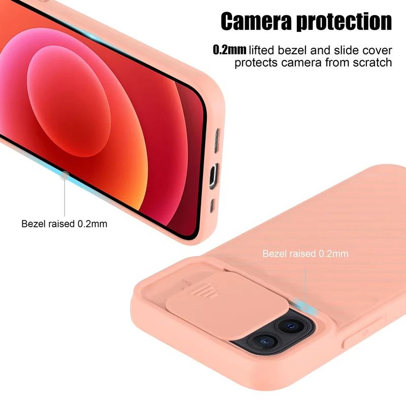 Cadorabo Hülle kompatibel mit Apple iPhone 12 MINI Schutzhülle aus flexiblem TPU Silikon und mit Kameraschutz