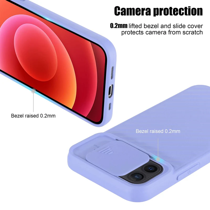 Cadorabo Hülle kompatibel mit Apple iPhone 12 MINI Schutzhülle aus flexiblem TPU Silikon und mit Kameraschutz