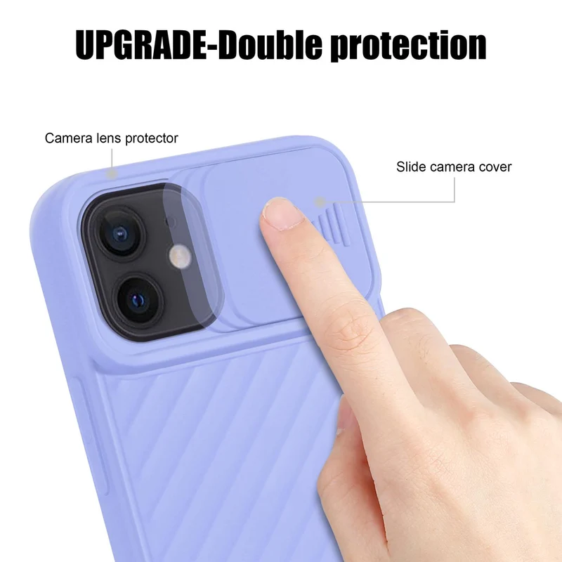 Cadorabo Hülle kompatibel mit Apple iPhone 12 MINI Schutzhülle aus flexiblem TPU Silikon und mit Kameraschutz