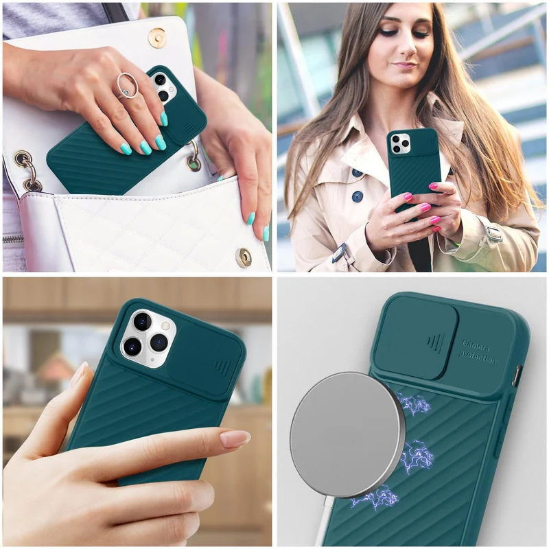 Cadorabo Hülle kompatibel mit Apple iPhone 11 PRO Schutzhülle aus flexiblem TPU Silikon und mit Kameraschutz