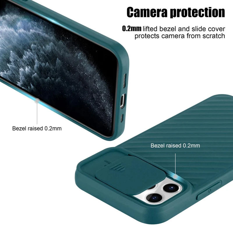Cadorabo Hülle kompatibel mit Apple iPhone 11 PRO Schutzhülle aus flexiblem TPU Silikon und mit Kameraschutz