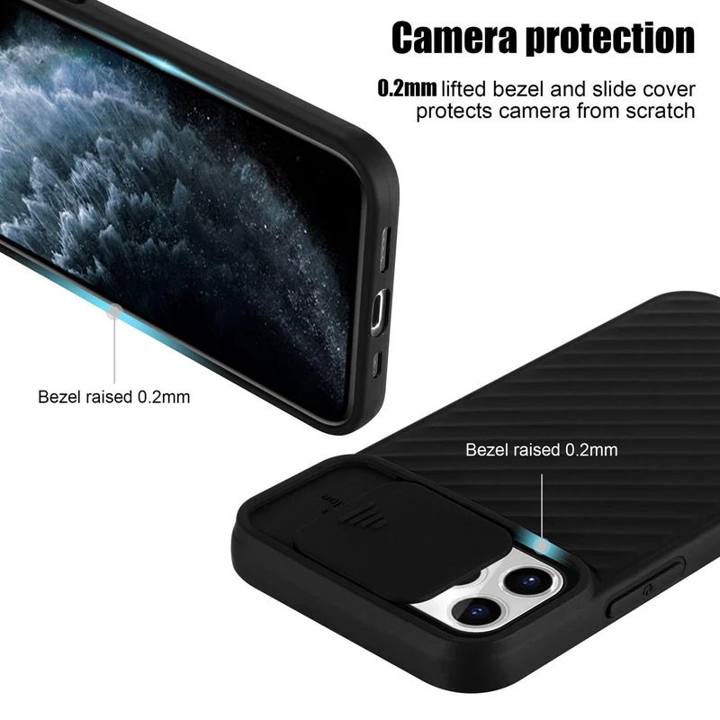 Cadorabo Hülle kompatibel mit Apple iPhone 11 PRO Schutzhülle aus flexiblem TPU Silikon und mit Kameraschutz