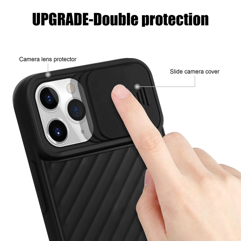 Cadorabo Hülle kompatibel mit Apple iPhone 11 PRO Schutzhülle aus flexiblem TPU Silikon und mit Kameraschutz