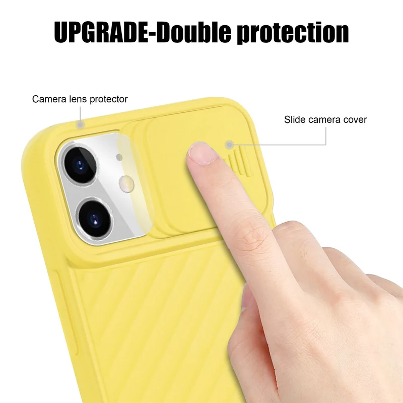 Cadorabo Hülle kompatibel mit Apple iPhone 11 Schutzhülle aus flexiblem TPU Silikon und mit Kameraschutz