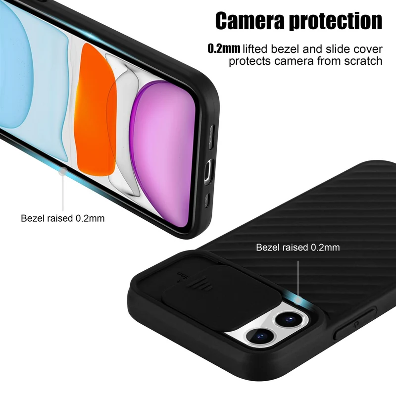Cadorabo Hülle kompatibel mit Apple iPhone 11 Schutzhülle aus flexiblem TPU Silikon und mit Kameraschutz