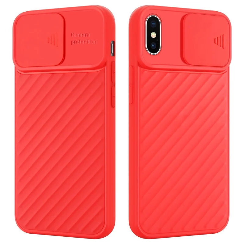 Cadorabo Hülle kompatibel mit Apple iPhone XS MAX Schutzhülle aus flexiblem TPU Silikon und mit Kameraschutz