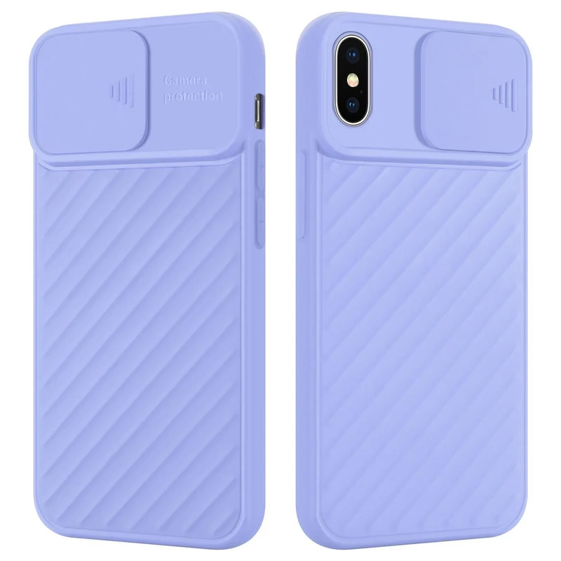 Cadorabo Hülle kompatibel mit Apple iPhone XS MAX Schutzhülle aus flexiblem TPU Silikon und mit Kameraschutz