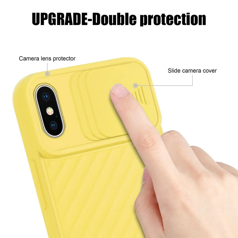 Cadorabo Hülle kompatibel mit Apple iPhone XS MAX Schutzhülle aus flexiblem TPU Silikon und mit Kameraschutz