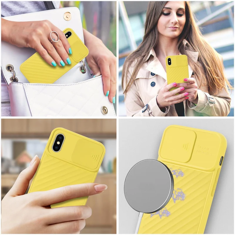 Cadorabo Hülle kompatibel mit Apple iPhone XS MAX Schutzhülle aus flexiblem TPU Silikon und mit Kameraschutz