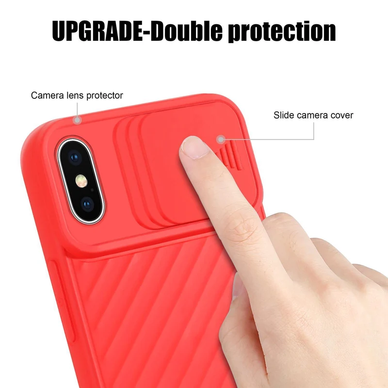 Cadorabo Hülle kompatibel mit Apple iPhone XS MAX Schutzhülle aus flexiblem TPU Silikon und mit Kameraschutz