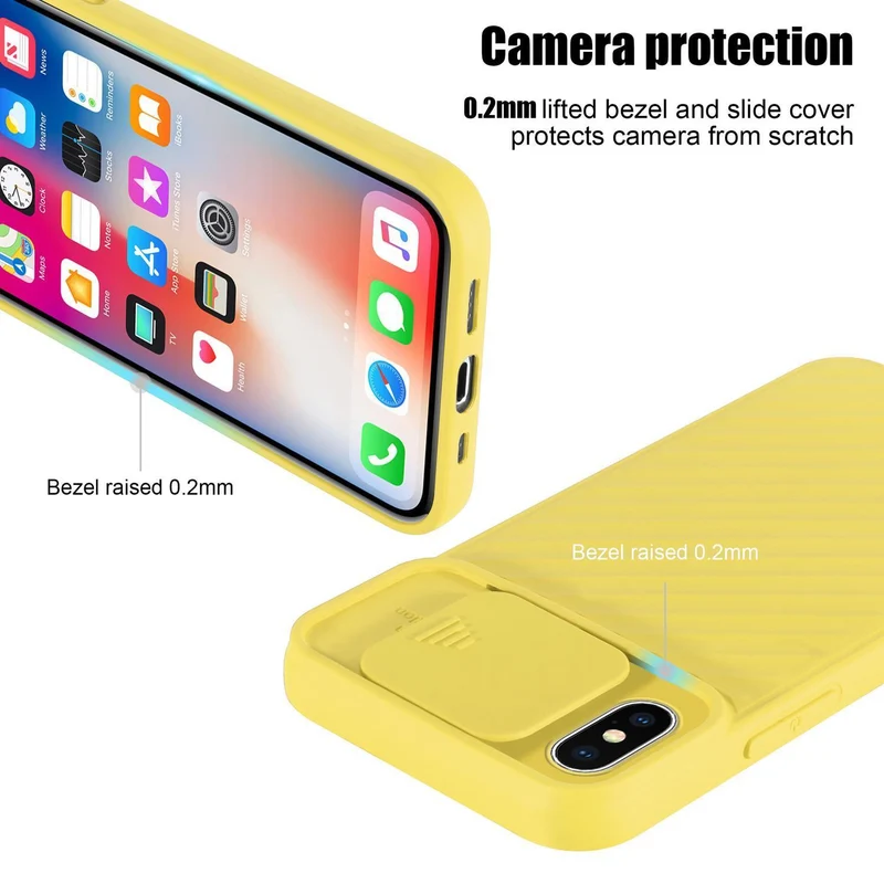 Cadorabo Hülle kompatibel mit Apple iPhone X / XS Schutzhülle aus flexiblem TPU Silikon und mit Kameraschutz