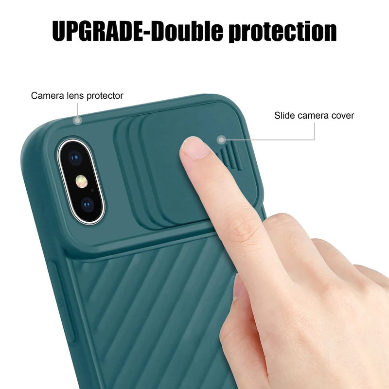 Cadorabo Hülle kompatibel mit Apple iPhone X / XS Schutzhülle aus flexiblem TPU Silikon und mit Kameraschutz