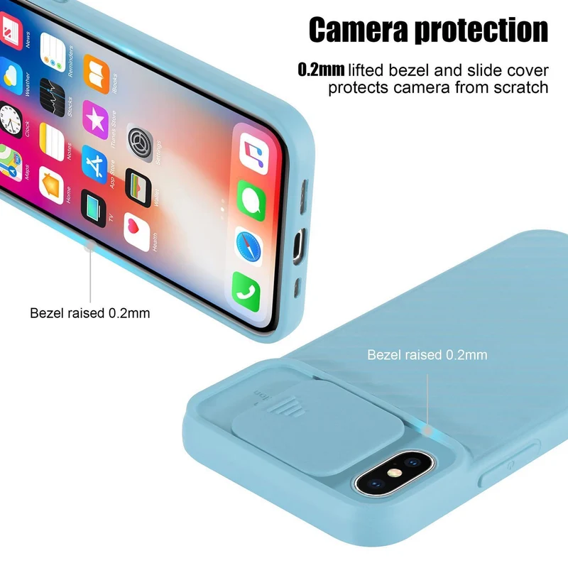 Cadorabo Hülle kompatibel mit Apple iPhone X / XS Schutzhülle aus flexiblem TPU Silikon und mit Kameraschutz