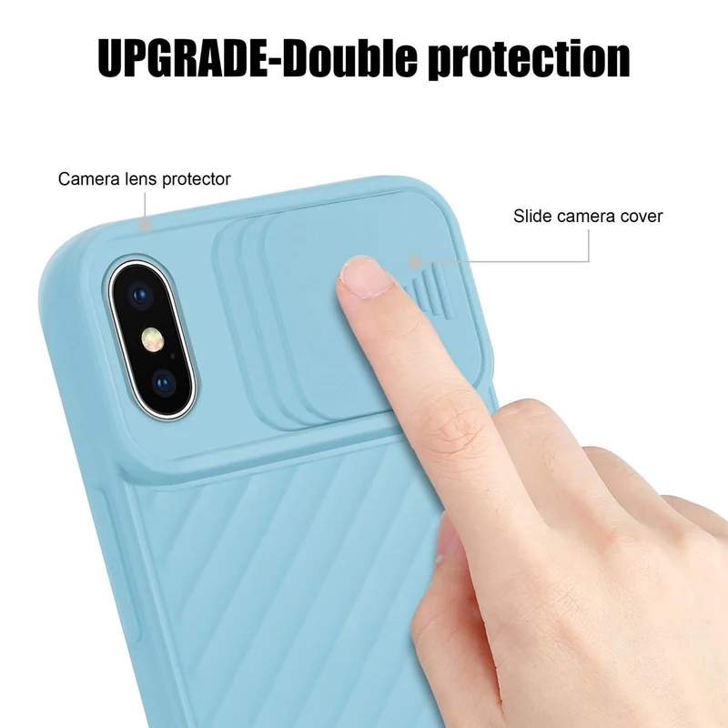 Cadorabo Hülle kompatibel mit Apple iPhone X / XS Schutzhülle aus flexiblem TPU Silikon und mit Kameraschutz