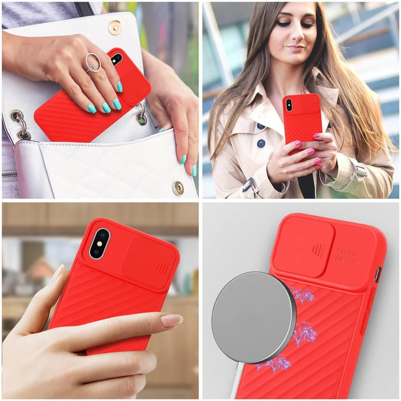 Cadorabo Hülle kompatibel mit Apple iPhone X / XS Schutzhülle aus flexiblem TPU Silikon und mit Kameraschutz