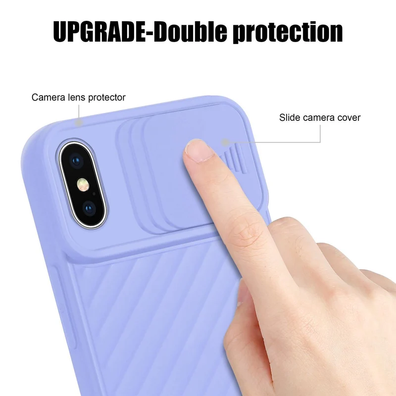 Cadorabo Hülle kompatibel mit Apple iPhone X / XS Schutzhülle aus flexiblem TPU Silikon und mit Kameraschutz