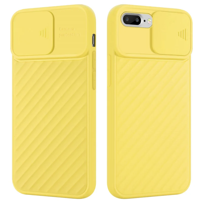 Cadorabo Hülle kompatibel mit Apple iPhone 7 PLUS / 7S PLUS / 8 PLUS Schutzhülle aus flexiblem TPU Silikon und mit Kameraschutz