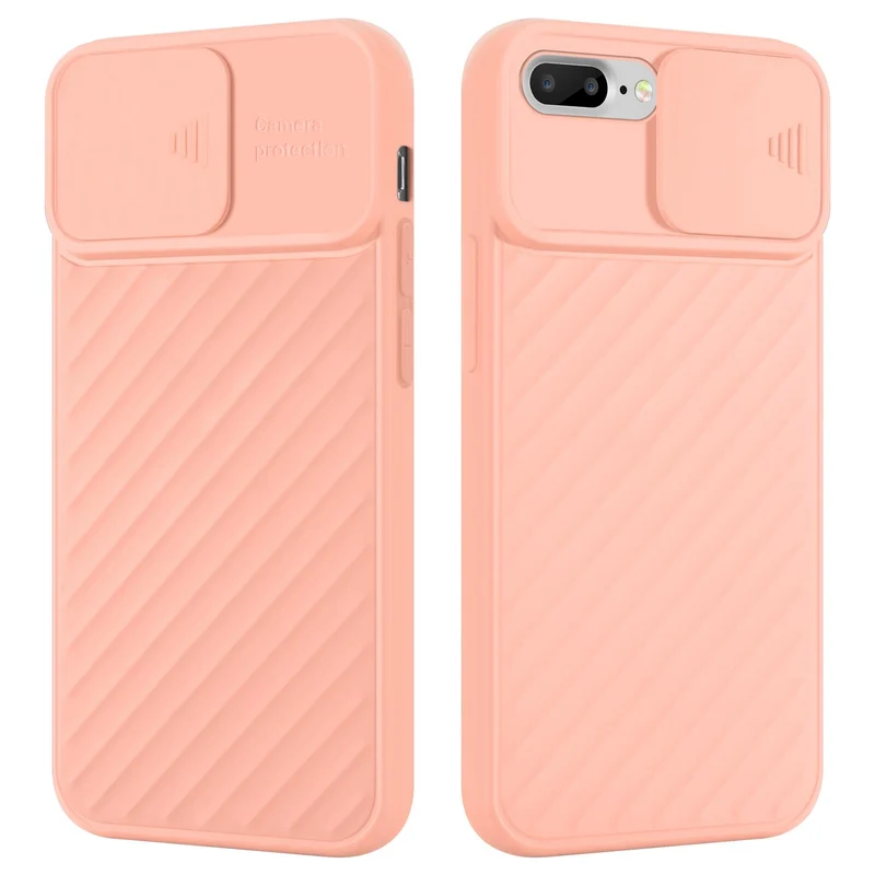 Cadorabo Hülle kompatibel mit Apple iPhone 7 PLUS / 7S PLUS / 8 PLUS Schutzhülle aus flexiblem TPU Silikon und mit Kameraschutz