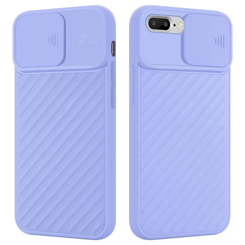 Cadorabo Hülle kompatibel mit Apple iPhone 7 PLUS / 7S PLUS / 8 PLUS Schutzhülle aus flexiblem TPU Silikon und mit Kameraschutz