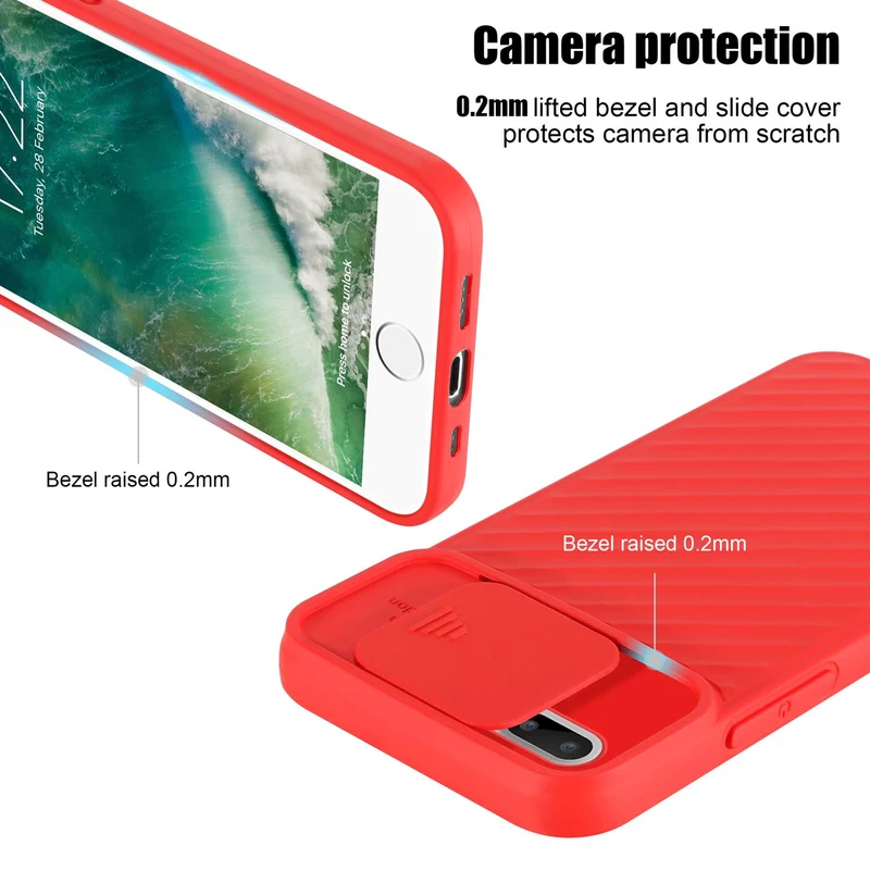 Cadorabo Hülle kompatibel mit Apple iPhone 7 PLUS / 7S PLUS / 8 PLUS Schutzhülle aus flexiblem TPU Silikon und mit Kameraschutz
