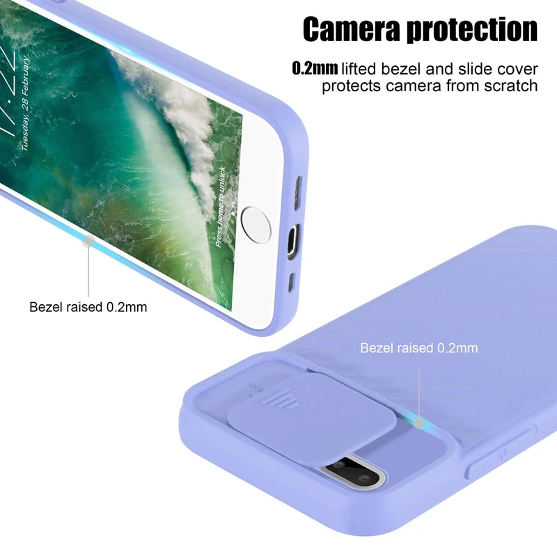 Cadorabo Hülle kompatibel mit Apple iPhone 7 PLUS / 7S PLUS / 8 PLUS Schutzhülle aus flexiblem TPU Silikon und mit Kameraschutz