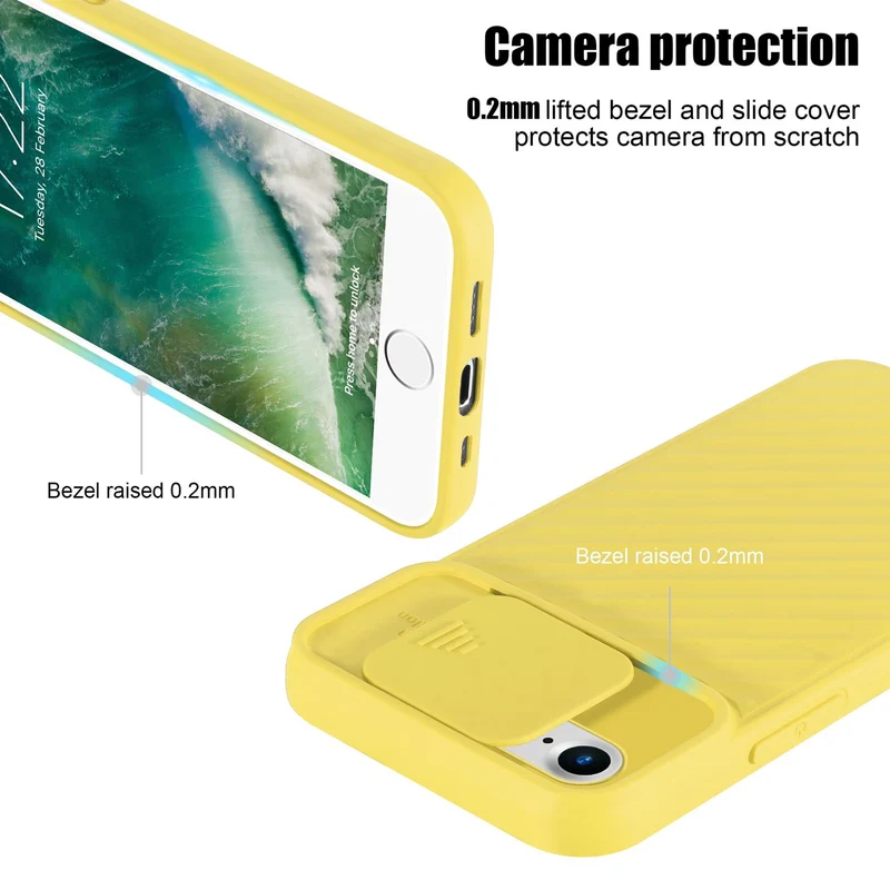 Cadorabo Hülle kompatibel mit Apple iPhone 7 / 7S / 8 / SE 2020 Schutzhülle aus flexiblem TPU Silikon und mit Kameraschutz