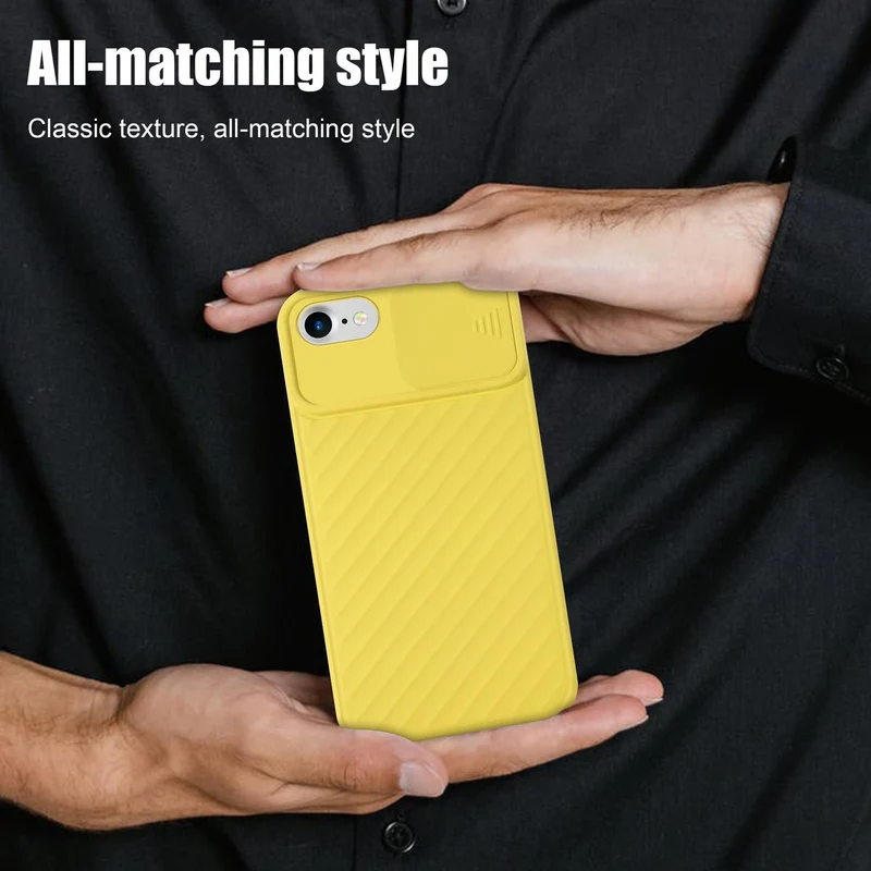 Cadorabo Hülle kompatibel mit Apple iPhone 7 / 7S / 8 / SE 2020 Schutzhülle aus flexiblem TPU Silikon und mit Kameraschutz