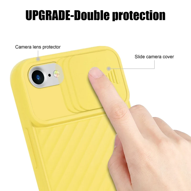 Cadorabo Hülle kompatibel mit Apple iPhone 7 / 7S / 8 / SE 2020 Schutzhülle aus flexiblem TPU Silikon und mit Kameraschutz