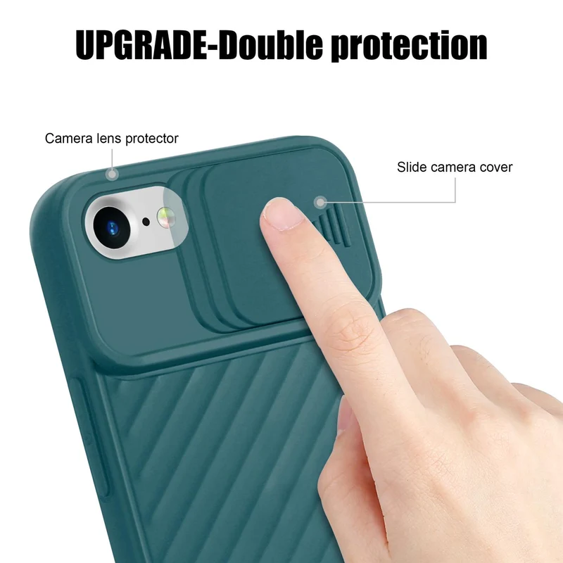 Cadorabo Hülle kompatibel mit Apple iPhone 7 / 7S / 8 / SE 2020 Schutzhülle aus flexiblem TPU Silikon und mit Kameraschutz