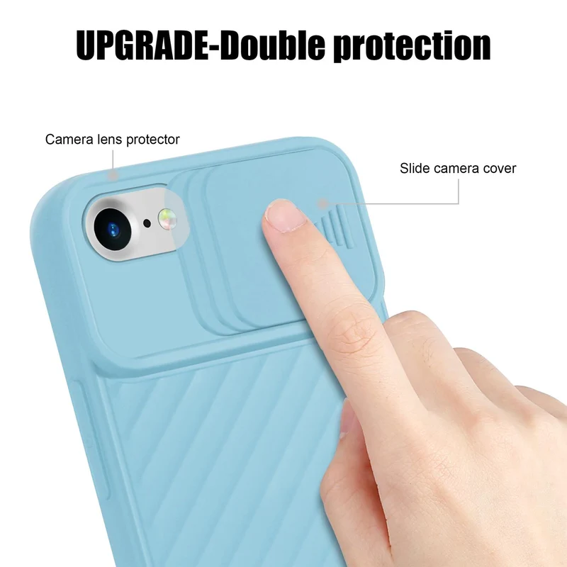 Cadorabo Hülle kompatibel mit Apple iPhone 7 / 7S / 8 / SE 2020 Schutzhülle aus flexiblem TPU Silikon und mit Kameraschutz
