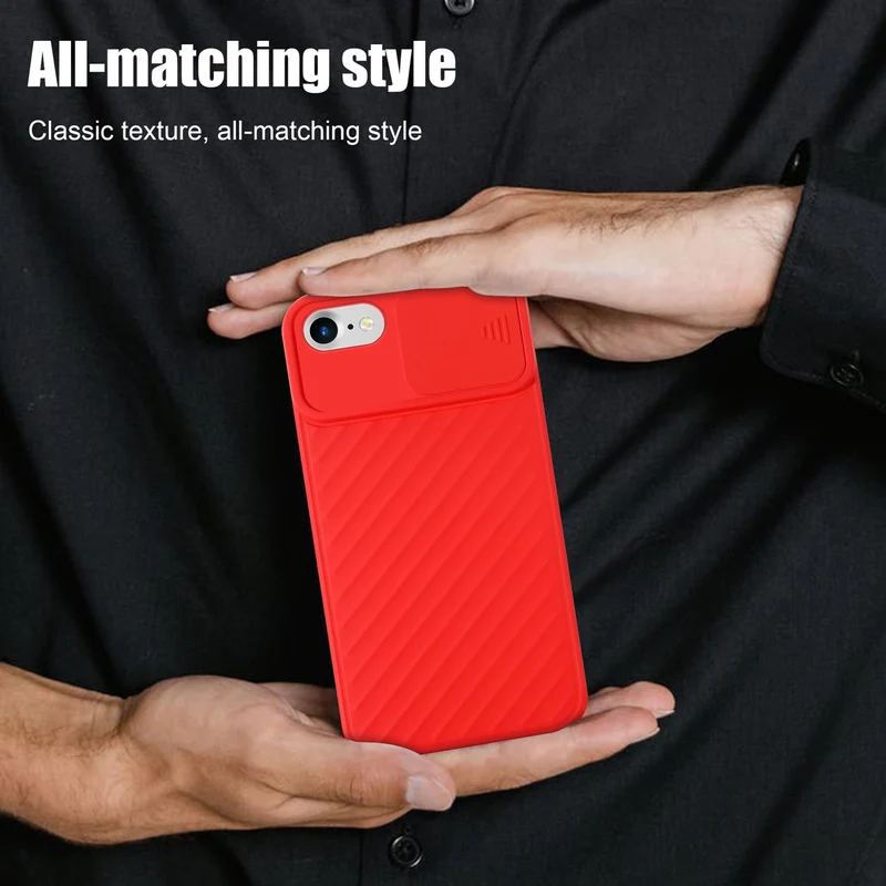 Cadorabo Hülle kompatibel mit Apple iPhone 7 / 7S / 8 / SE 2020 Schutzhülle aus flexiblem TPU Silikon und mit Kameraschutz
