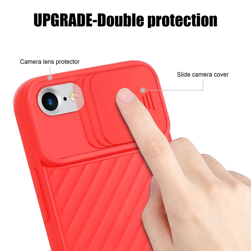 Cadorabo Hülle kompatibel mit Apple iPhone 7 / 7S / 8 / SE 2020 Schutzhülle aus flexiblem TPU Silikon und mit Kameraschutz