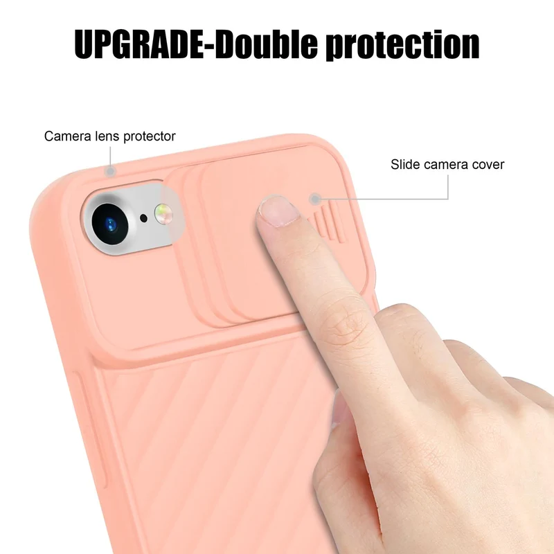 Cadorabo Hülle kompatibel mit Apple iPhone 7 / 7S / 8 / SE 2020 Schutzhülle aus flexiblem TPU Silikon und mit Kameraschutz
