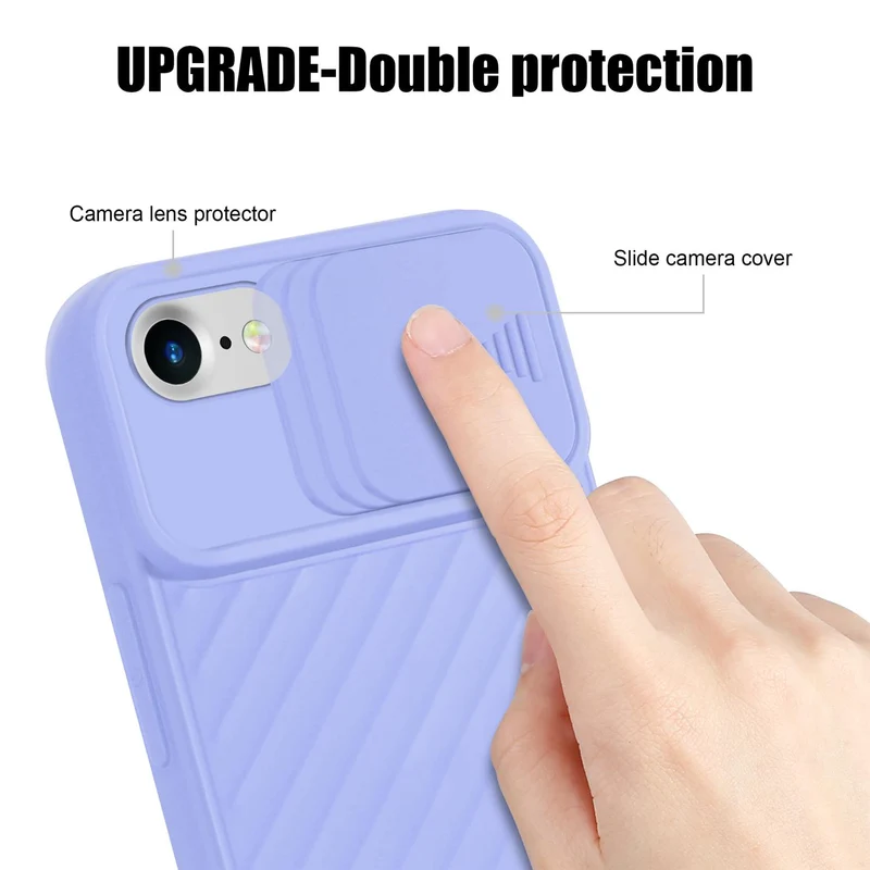 Cadorabo Hülle kompatibel mit Apple iPhone 7 / 7S / 8 / SE 2020 Schutzhülle aus flexiblem TPU Silikon und mit Kameraschutz