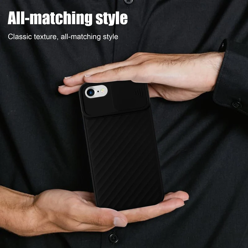 Cadorabo Hülle kompatibel mit Apple iPhone 7 / 7S / 8 / SE 2020 Schutzhülle aus flexiblem TPU Silikon und mit Kameraschutz