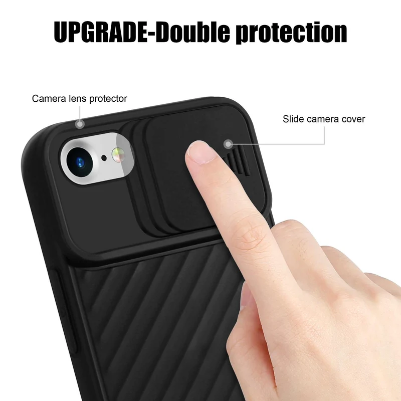 Cadorabo Hülle kompatibel mit Apple iPhone 7 / 7S / 8 / SE 2020 Schutzhülle aus flexiblem TPU Silikon und mit Kameraschutz