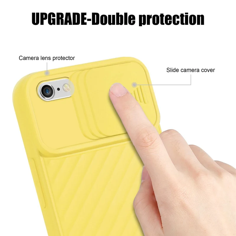 Cadorabo Hülle kompatibel mit Apple iPhone 6 PLUS / 6S PLUS Schutzhülle aus flexiblem TPU Silikon und mit Kameraschutz