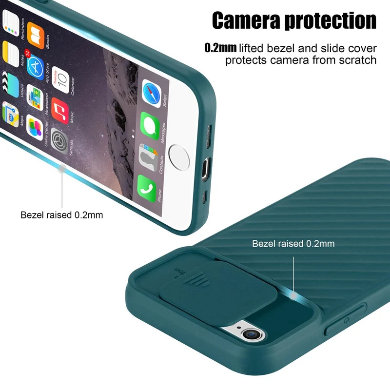 Cadorabo Hülle kompatibel mit Apple iPhone 6 PLUS / 6S PLUS Schutzhülle aus flexiblem TPU Silikon und mit Kameraschutz